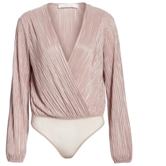 Astr the label pink pleated bodysuit Large - Picture 9 of 9